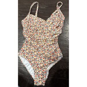 Tashehe Medium One Piece Swimsuit Push Up Underwire Bathing Suit Ruched NEW